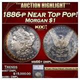 ***Major Highlight*** 1886-p Morgan Dollar Near To