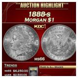 ***Major Highlight*** 1888-s Morgan Dollar $1 GEM+