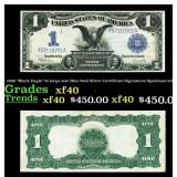 1899 "Black Eagle" $1 large size Blue Seal Silver