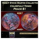 1922-p Peace Dollar Steve Martin Collection Colorf