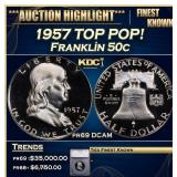 ***Major Highlight*** 1957 Proof Franklin Half Dol