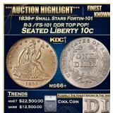 ***Major Highlight*** 1838-p Small Stars Seated Li