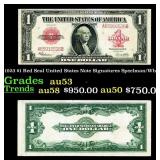 1923 $1 Red Seal United States Note Grades Select