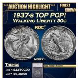 ***Major Highlight*** 1937-s Walking Liberty Half