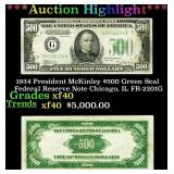 ***Major Highlight*** 1934 President McKinley $500