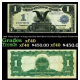1899 "Black Eagle" $1 large size Blue Seal Silver