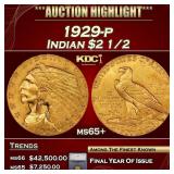 ***Major Highlight*** 1929-p Gold Indian Quarter E