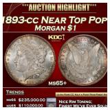 ***Major Highlight*** 1893-cc Morgan Dollar Near T