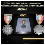 Cool 1888 Battle Of Gettysburg 25th Anniversary Ve