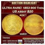 ***Major Highlight*** ULTRA RARE! 1853 900 Thous $