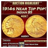 ***Major Highlight*** 1914-s Gold Indian Half Eagl
