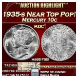 ***Major Highlight*** 1935-s Mercury Dime Near Top