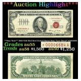 ***Major Highlight*** **Star Note** 1966 $100 Red