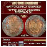 ***Major Highlight*** 1897-p Morgan Dollar Colorfu