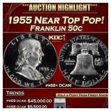 ***Major Highlight*** 1955 Proof Franklin Half Dol