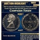 ***Major Highlight*** 1927 Aluminum Abraham Lincol