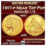 ***Major Highlight*** 1911-p Gold Indian Quarter E
