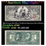 ***Major Highlight*** 1896 $2 Large Size Silver Ce