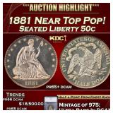 ***Major Highlight*** 1881 Proof Seated Half Dolla