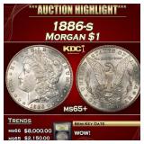 ***Major Highlight*** 1886-s Morgan Dollar $1 GEM+