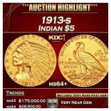 ***Major Highlight*** 1913-s Gold Indian Half Eagl