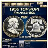 ***Major Highlight*** 1955 Proof Franklin Half Dol