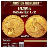 ***Major Highlight*** 1925-d Gold Indian Quarter E