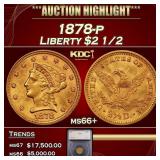 ***Major Highlight*** 1878-p Gold Liberty Quarter