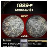 1899-p Morgan Dollar $1 ms64+ SEGS