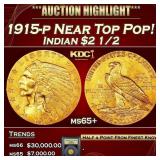 ***Major Highlight*** 1915-p Gold Indian Quarter E