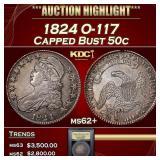 ***Major Highlight*** 1824 Capped Bust Half Dollar