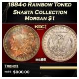 1884-o Morgan Dollar Rainbow Toned Shasta Collecti