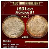 ***Major Highlight*** 1891-cc Morgan Dollar $1 ms6