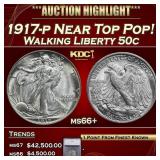***Major Highlight*** 1917-p Walking Liberty Half