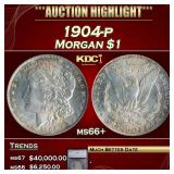 ***Major Highlight*** 1904-p Morgan Dollar $1 ms66