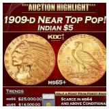 ***Major Highlight*** 1909-d Gold Indian Half Eagl