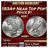 ***Major Highlight*** 1934-p Peace Dollar Near Top