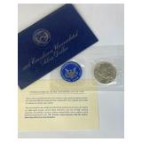 1974-s Silver Unc Eisenhower Dollar in Original Pa