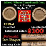 Lincoln Wheat Cent 1c Mixed Roll Orig Brandt McDon