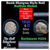 Buffalo Nickel Shotgun Roll in Old Bank Style 