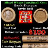 Lincoln Wheat Cent 1c Mixed Roll Orig Brandt McDon