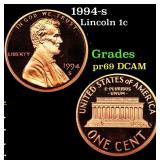 1994-s Proof Lincoln Cent 1c Grades GEM++ Proof De