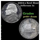 2004-s Keel Boat Proof Jefferson Nickel 5c Grades
