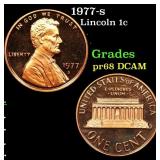 1977-s Proof Lincoln Cent 1c Grades GEM++ Proof De