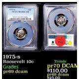 1975-s Proof Roosevelt Dime 10c pr69 dcam PCGS