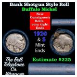 Buffalo Nickel Shotgun Roll in Old Bank Style 