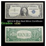 1957A $1 Blue Seal Silver Certificate Grades vf++