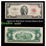 1953A $2 Red Seal United States Note Grades Select