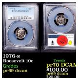 1976-s Proof Roosevelt Dime 10c pr69 dcam PCGS