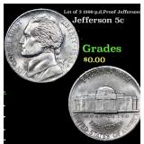 Lot of 3 1996-p,d,Proof Jefferson5c Jefferson Nick